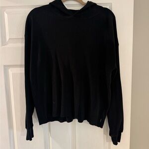 TNA ARITZIA Charcoal Ribbed Knit Sweater